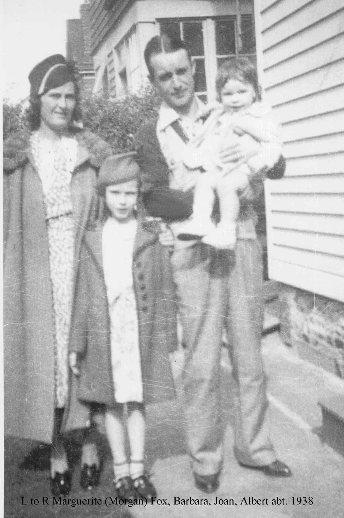Al, Marguerite, Joan (baby) and Barbara 